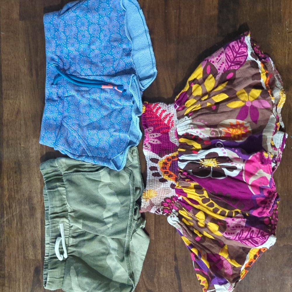 3 piece girls set size 5 xs mixed brands